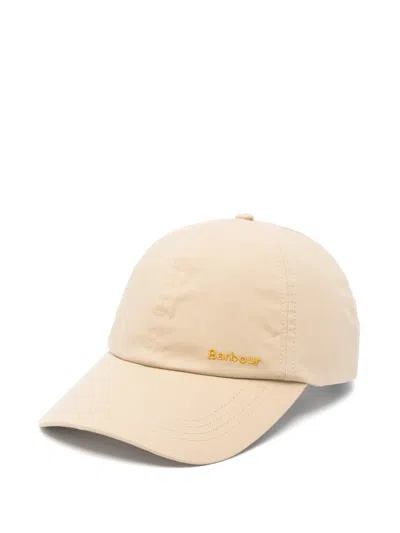 Barbour Mya Logo-embroidered Baseball Cap In Neutral