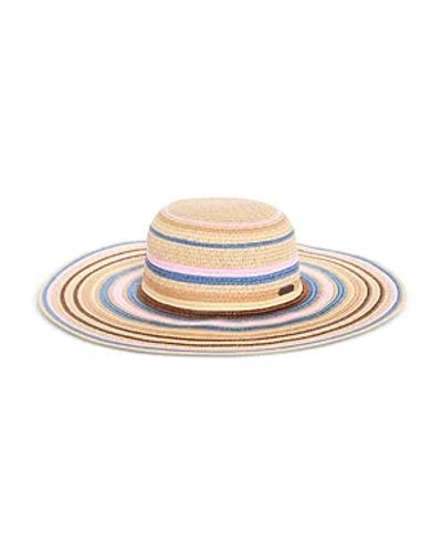 Barbour Nahia Striped Straw Sun Hat In Multi