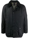 Barbour Ashby Wax Jacket In Blue