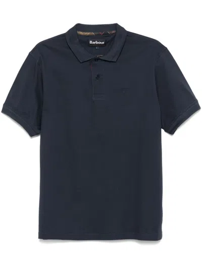 BARBOUR NAVY BLUE COTTON POLO