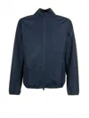 BARBOUR BARBOUR NAVY BLUE JACKET WITH ZIP