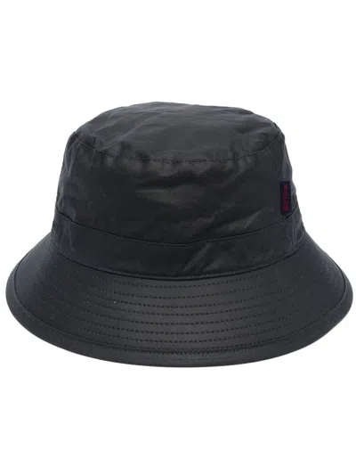 Barbour Navy Blue Logo Bucket Hat