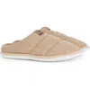 Barbour Nell Mule Slipper In Oatmeal