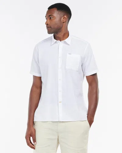 Barbour Nelson Mens Summer Shirt In White