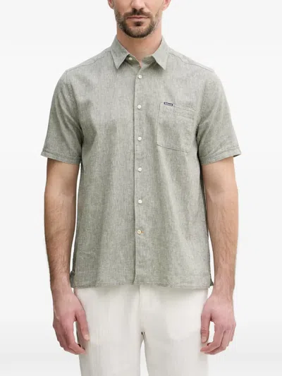 Barbour Nelson Short-sleeve Shirt In Gray