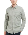 Barbour Nelson Tailored Fit Long Sleeve Button Down Shirt In Bleached Olive