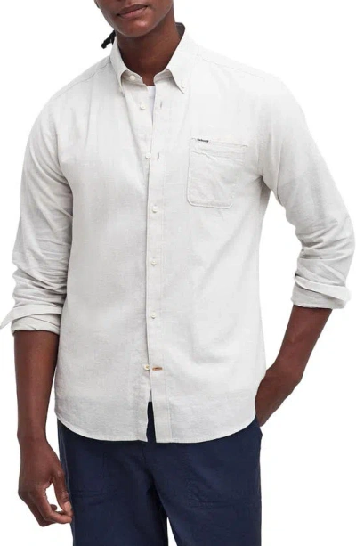 Barbour Nelson Tailored Fit Long Sleeve Button Down Shirt In Be12
