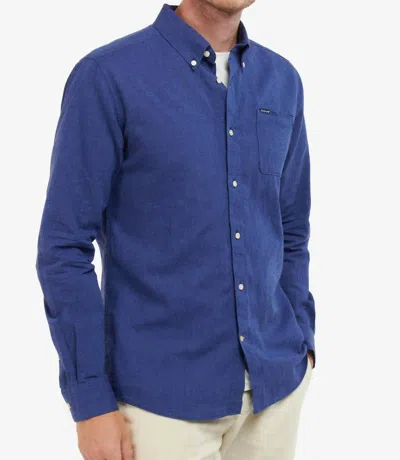 Barbour Nelson Tailored Shirt In Indigo In Blue