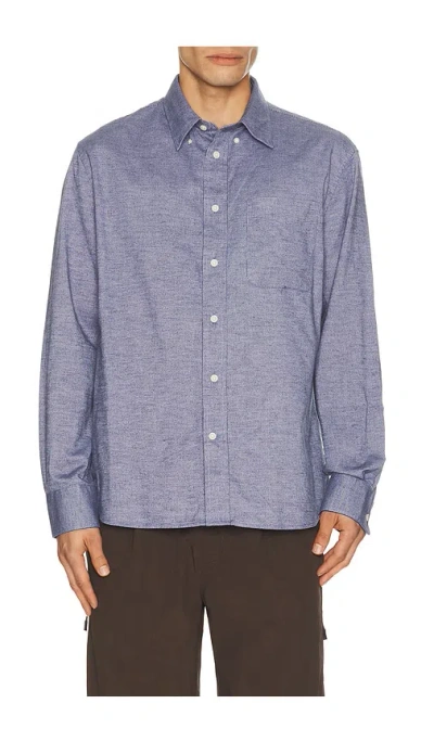 Barbour Nevis Authentic Textured Shirt In Blue