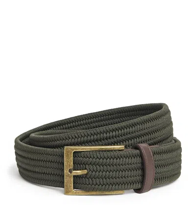 Barbour Nevis Webbing Belt In Green