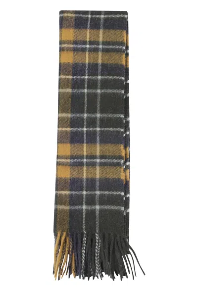 Barbour New Check Scarf In Green