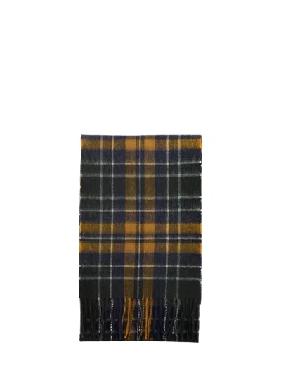 Barbour New Check Tartan Scarf In Brown
