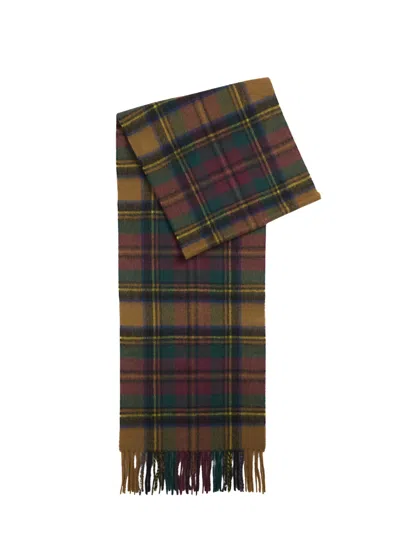 Barbour New Check Tartan Scarf In Brown