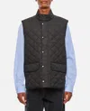 Barbour Diamond-quilted Logo-embroidered Gilet In Black