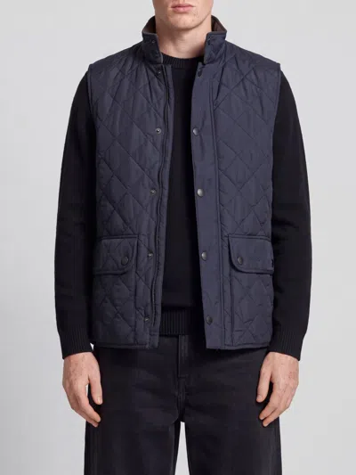 Barbour New Lowerdale Quilted Polyamide High-neck Gilet In Black