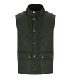 Barbour New Lowerdale Sage Green Vest In Black