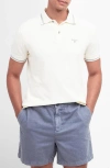 Barbour Newbridge Mens Tailored Polo In Ecru