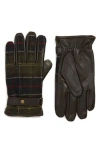 Barbour Newbrough Tartan Gloves In Multi