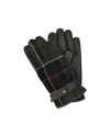 Barbour Newbrough Tartan Gloves In Black