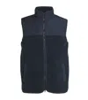 Barbour Newlan Fleece Gilet In Navy