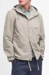Barbour Newland Hooded Rain Jacket In Gray
