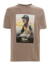 Barbour Nicholl Smq Graphic T-shirt In Brown