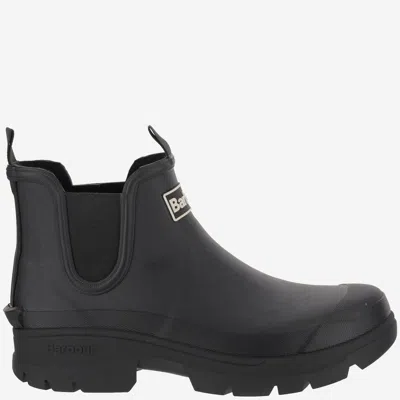 Barbour Halton Womens Chelsea Wellies In Black