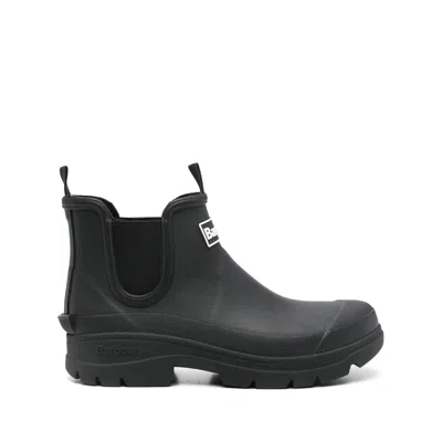 Barbour Halton Womens Chelsea Wellies In Black