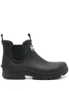 Barbour Womens Clifton Wedge Chelsea Wellington Boots In Black
