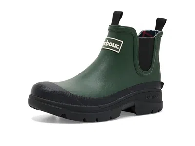 Barbour Nimbus Chelsea Welly Women's Boots Olive/black 1: 6 M, Rubber In Multi