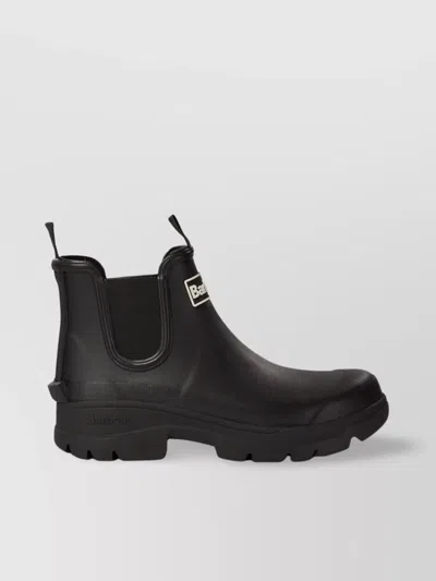 Barbour Halton Womens Chelsea Wellies In Black