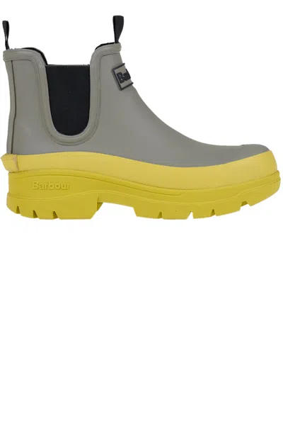 Barbour Nimbus Rubber Ankle Boots In Green