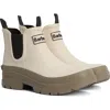Barbour Nimbus Waterproof Chelsea Rain Boot In Salt/dusky Green