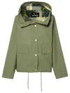 BARBOUR BARBOUR 'NITH' GREEN COTTON JACKET