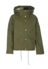 Barbour Nith Hooded Jacket In Green