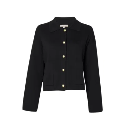 Barbour Noelle Knitted Cardigan In Black