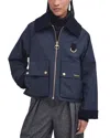 Barbour Women's Nora Oversized-collar Utility Jacket In Dark Navy