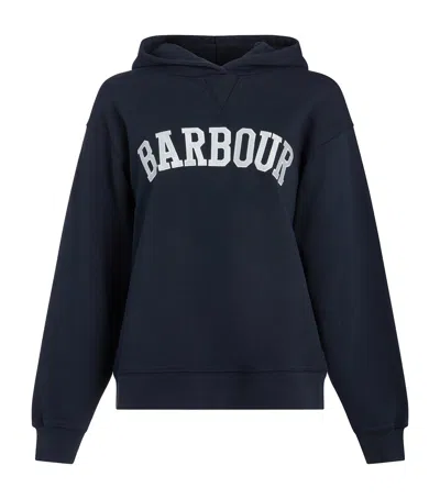 Barbour Northumberland Hoodie In Blue