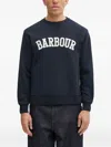 Barbour Northumberland Logo Crew-neck Sweatshirt In Blue