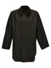 Barbour 'utility' Jacket Featuring Corduroy Collar In Green