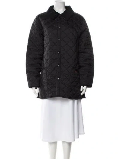 Pre-owned Barbour Nylon Coat In Gray