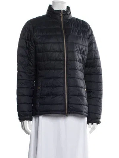 Pre-owned Barbour Nylon Down Jacket In Blue
