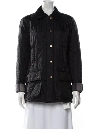 Pre-owned Barbour Nylon Jacket In Black
