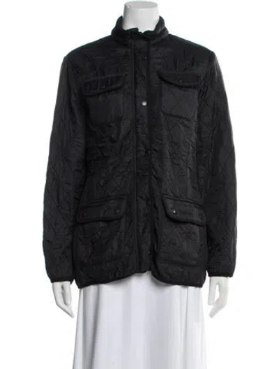 Pre-owned Barbour Nylon Jacket In Black