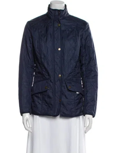 Pre-owned Barbour Nylon Jacket In Blue