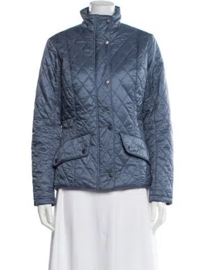 Pre-owned Barbour Nylon Jacket In Blue