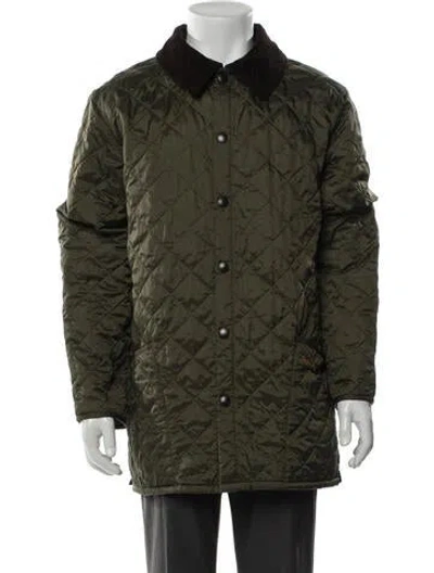 Pre-owned Barbour Nylon Jacket In Brown/green