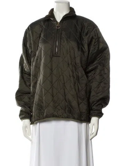 Pre-owned Barbour Nylon Jacket In Green
