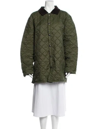 Pre-owned Barbour Nylon Jacket In Green