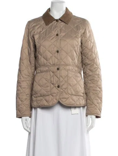 Pre-owned Barbour Nylon Jacket In Neutral